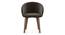 Meryl Lounge Chair (Dark Grey, Dark Leg Shade) by Urban Ladder - Front View Design 1 - 550853