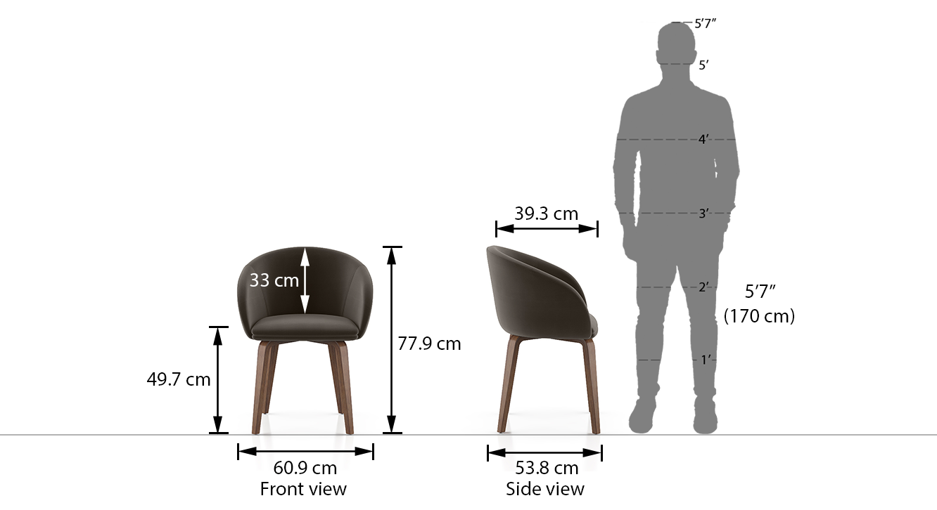Meryl lounge chair colour dark grey 6
