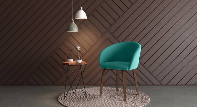 Meryl Lounge Chair (Teal, Dark Leg Shade) by Urban Ladder - Full View Design 1 - 550872