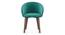 Meryl Lounge Chair (Teal, Dark Leg Shade) by Urban Ladder - Front View Design 1 - 550874