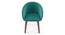 Meryl Lounge Chair (Teal, Dark Leg Shade) by Urban Ladder - Top Image Design 1 - 550875