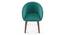 Meryl Lounge Chair (Teal, Dark Leg Shade) by Urban Ladder - Top Image Design 1 - 550875