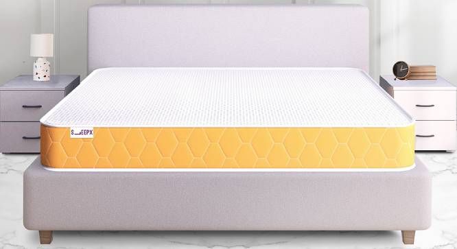 Dual Double Size High Density (HD Foam) Mattress (5 in Mattress Thickness (in Inches), 72 x 48 in Mattress Size, Double Mattress Type) by Urban Ladder - Front View Design 1 - 551342