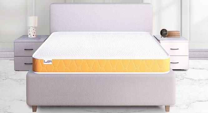 Dual Single Size High Density (HD Foam) Mattress (Single Mattress Type, 75 x 36 in Mattress Size, 5 in Mattress Thickness (in Inches)) by Urban Ladder - Front View Design 1 - 551349