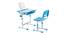Beowulf Kids Height Adjustable Study Table & Chair set (Blue) by Urban Ladder - Cross View Design 1 - 553122