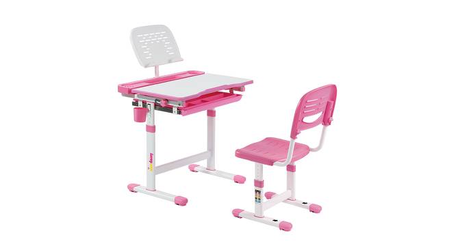Bronte Kids Height Adjustable Study Table & Chair set (Pink) by Urban Ladder - Cross View Design 1 - 553126