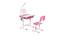 Caesar Kids Height Adjustable Study Table & Chair Set With LAMP (Pink) by Urban Ladder - Cross View Design 1 - 553128