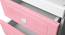 Balthazar Corner Study Table (Pink) by Urban Ladder - Front View Design 1 - 553155