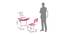 Bronte Kids Height Adjustable Study Table & Chair set (Pink) by Urban Ladder - Design 1 Dimension - 553264