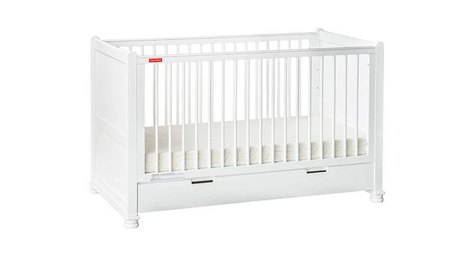 Melbourne Crib Cum Toddler Bed (White, Painted Finish) by Urban Ladder - Cross View Design 1 - 553900