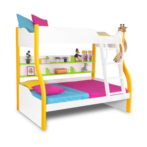 Bunk Beds For Kids Design Engineered Wood storage Bed in Yellow Colour