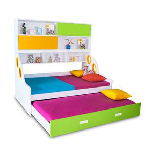 Kids Beds With Storage Design Engineered Wood Drawer storage Bed in Yellow Colour