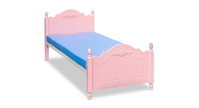 Lucca Single Bed (Pink, Glossy Finish) by Urban Ladder - Cross View Design 1 - 554010