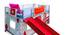 Leoben Slider Bed for Kids (Red, Matte Finish) by Urban Ladder - Design 2 Side View - 554054