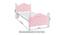 Lucca Single Bed (Pink, Glossy Finish) by Urban Ladder - Design 1 Dimension - 554077
