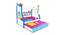 Liberty Bunk with Trundle Bed (Blue, Matte Finish) by Urban Ladder - Cross View Design 1 - 554197