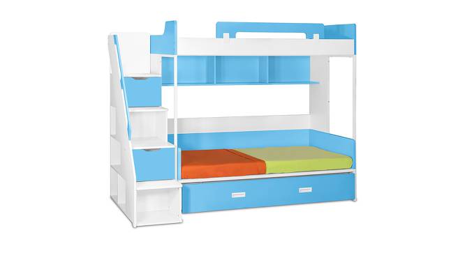 Clements Bunk Bed (Blue, Matte Finish) by Urban Ladder - Front View Design 1 - 554216