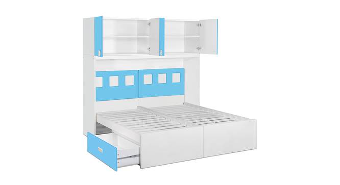 Baker Twin Bed with Drawers (Blue, Matte Finish) by Urban Ladder - Front View Design 1 - 554219
