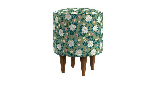 French Pouffe - Spring Marigold Green (Spring Marigold Green) by Urban Ladder - Front View Design 1 - 554332