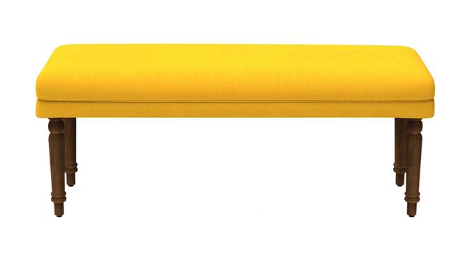 Nawaab Bench - Sahara Mustard (Polished Finish) by Urban Ladder - Cross View Design 1 - 554407