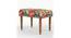 Nawaab Bench Small - Floral Swirls Red (Polished Finish) by Urban Ladder - Front View Design 1 - 554521
