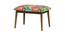Jodhpur Bench Small- Floral Swirls Red (Polished Finish) by Urban Ladder - Front View Design 1 - 554525