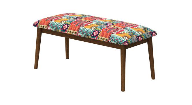 Jodhpur Bench - Floral Swirls Red (Polished Finish) by Urban Ladder - Front View Design 1 - 554532