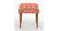 Nawaab Bench Small - Red Ikkat (Polished Finish) by Urban Ladder - Design 1 Side View - 554536