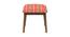 Jodhpur Bench Small -Red Ikkat (Polished Finish) by Urban Ladder - Design 1 Side View - 554540