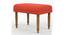 Nawaab Bench Small - Carribean Coral (Polished Finish) by Urban Ladder - Front View Design 1 - 554620