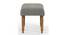 Nawaab Bench Small - Bangalore Grey (Polished Finish) by Urban Ladder - Design 1 Side View - 554636