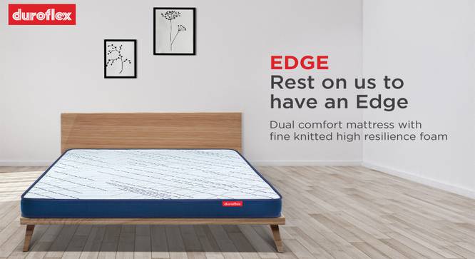 Edge Dual Comfort Double Size Foam Mattress (4 in Mattress Thickness (in Inches), Double Mattress Type, 78 x 42 in Mattress Size) by Urban Ladder - Front View Design 1 - 554841