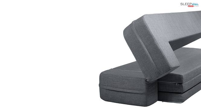 Calum 3 Seater Fold Out Sofa cum Bed in Grey Colour (Grey) by Urban Ladder - Cross View Design 1 - 555320