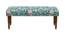Nawaab Bench - Spring Bloom Teal (Polished Finish) by Urban Ladder - Cross View Design 1 - 555490