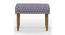 Nawaab Bench Small - Blue Ikkat (Polished Finish) by Urban Ladder - Cross View Design 1 - 555586