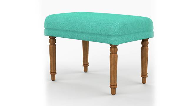 Nawaab Bench Small - Maldivian Teal (Polished Finish) by Urban Ladder - Front View Design 1 - 555603