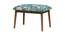 Jodhpur Bench Small - Spring Bloom Teal (Polished Finish) by Urban Ladder - Front View Design 1 - 555609