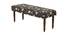 Nawaab Bench - Bohemian Paisleys Black (Polished Finish) by Urban Ladder - Front View Design 1 - 555612