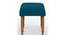 Nawaab Bench Small - Mediterranian Blue (Polished Finish) by Urban Ladder - Design 1 Side View - 555619