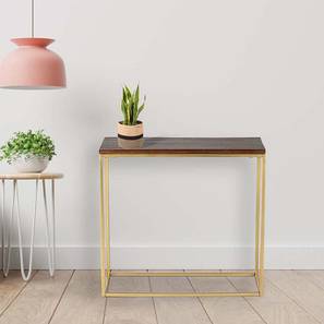 Metal Console Table Design Windsor Metal Console Table in Gold Finish