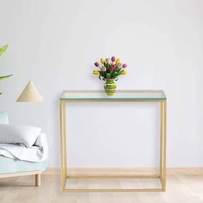 Metal Console Table Design Windsor Metal Console Table in Gold Finish