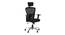 Jazz Foam Swivel Office Chair with Headrest in Black Colour (Black) by Urban Ladder - Front View Design 1 - 556204