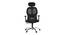 Matrix Torin Foam Swivel Office Chair with Headrest in Black Colour (Black) by Urban Ladder - Cross View Design 1 - 556218