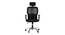 Atom Foam Swivel Office Chair with Headrest in Black Colour (Black) by Urban Ladder - Cross View Design 1 - 556222