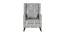 Opulence Fabric Wing Chair with Ottoman in Blue Colour (Blue) by Urban Ladder - Design 1 Side View - 556230
