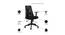 Libra Foam Swivel Office Chair in Black Colour (Black) by Urban Ladder - Design 1 Side View - 556237