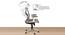 Spider Foam Swivel Office Chair with Headrest in White Colour (Beige) by Urban Ladder - Rear View Design 1 - 556251