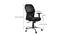 Matrix Foam Swivel Office Chair in Black Colour (Black) by Urban Ladder - Design 1 Dimension - 556271