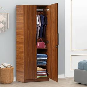 Wardrobes Design Ozone Engineered Wood 2 Door Wardrobe in Brown Finish (Melamine Finish)