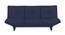 Ken Sofa cum Bed with Mattress in Blue Colour (Blue) by Urban Ladder - Front View Design 1 - 556304